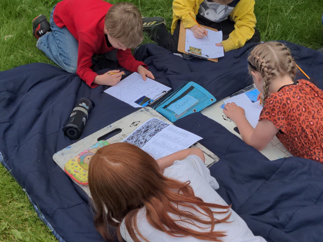 Forest Grove students recreate Celebrate Oregon! artwork while studying Oregon