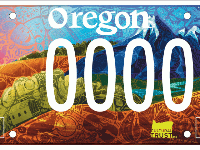 Announcing the new Celebrate Oregon! Cultural Trust License Plate!