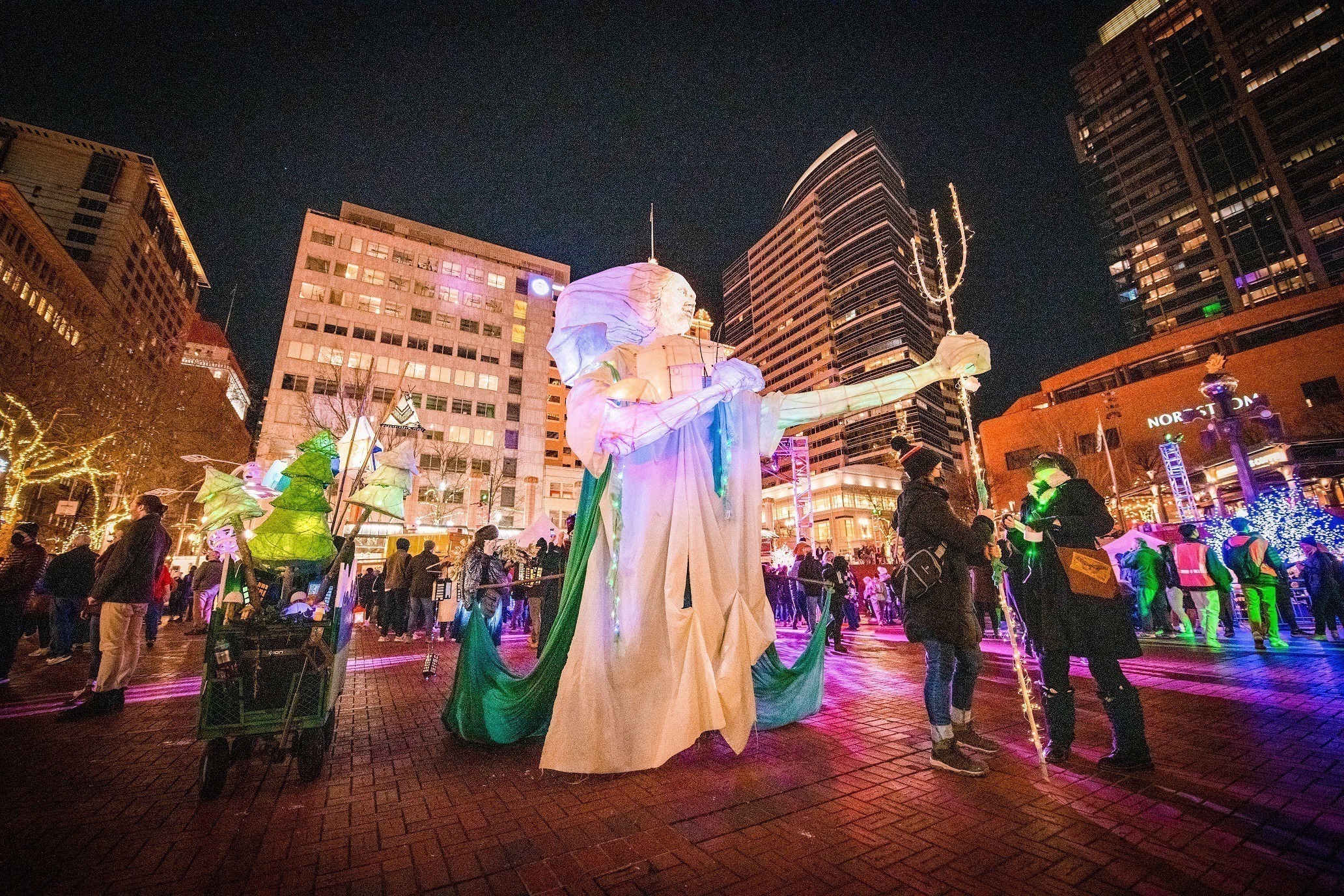 Winter light festival illuminates Portland Oregon Cultural